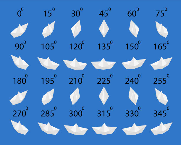一套纸船在等距。图片下载