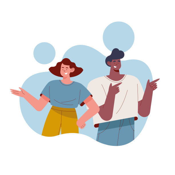 异族夫妇的指指点点图片下载