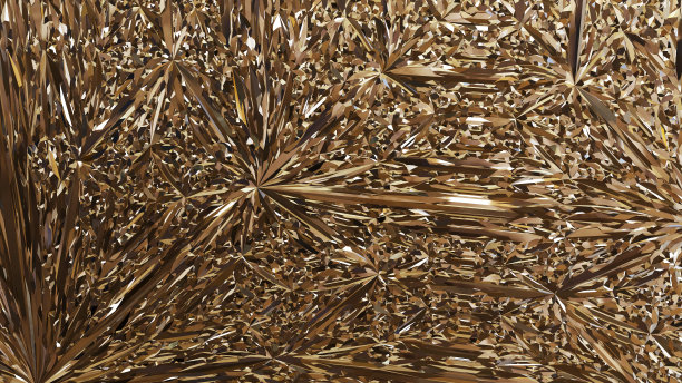 密集的黄金水晶图片下载