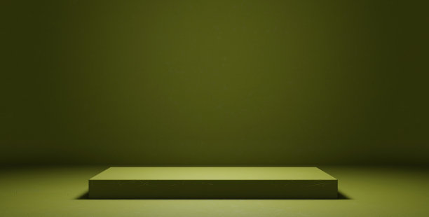 产品展示平台平台最小的浅石灰绿抽象背景平面设计3D插图图片下载