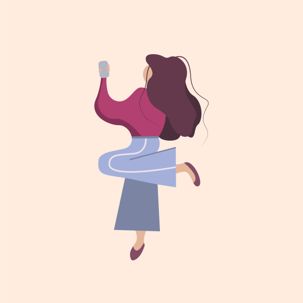 女孩用手机，女孩拍博客。图片下载