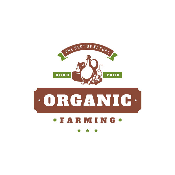 农贸市场标志模板矢量插图。图片下载