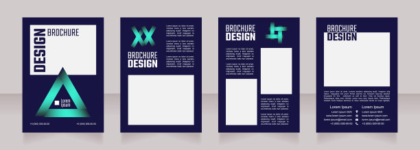 银行账户空白宣传册设计图片下载