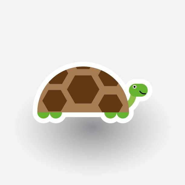 快乐乌龟卡通人物图片下载