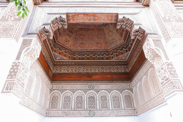 摩洛哥马拉喀什的巴伊亚宫图片下载