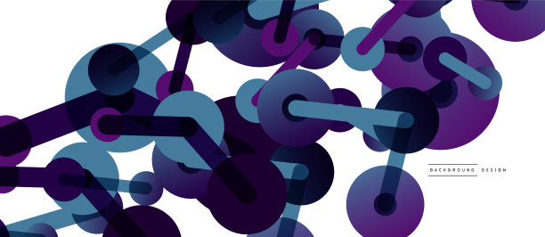 线点连接几何抽象图片下载