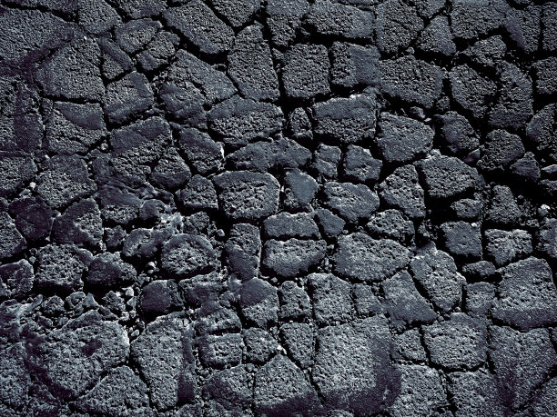 特写破碎旧沥青车道公路高速公路放大工业背景图片下载