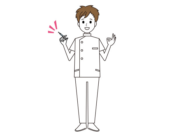 男护士。卫生保健工作者。矢量插图。图片下载