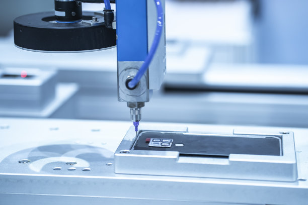 手机自动点胶机(注胶)喷嘴装置和针头的高精度和技术图片下载