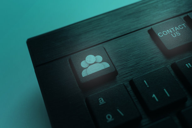 键盘与联系我们按钮。图片下载