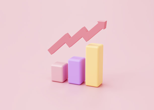 图计划和增长战略营销业务和财务概念粉红色背景3d渲染图片下载