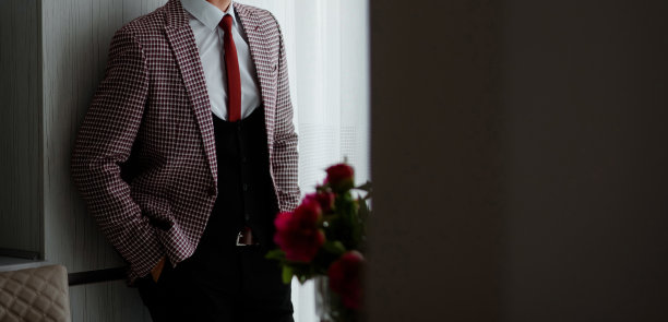 一个穿西装打领带的男人。图片下载