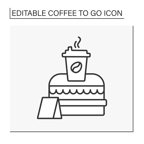 咖啡馆行图标图片下载