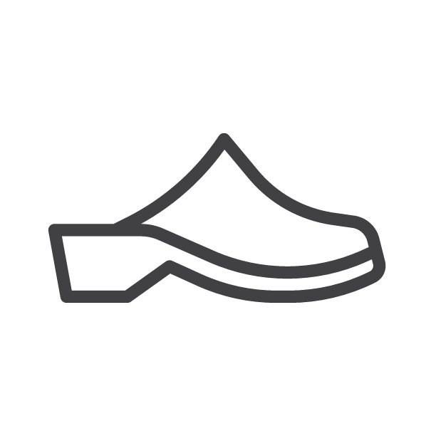 木屐鞋线图标图片下载