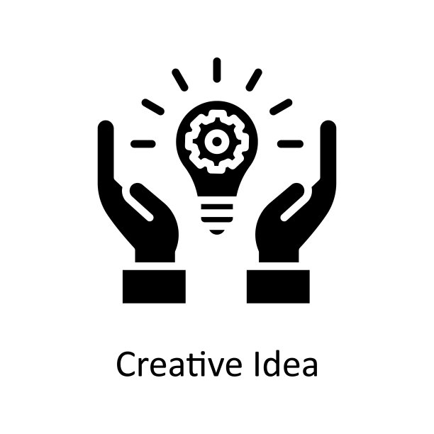 创意矢量固体图标设计插图。教育技术符号在白色背景EPS 10文件图片下载