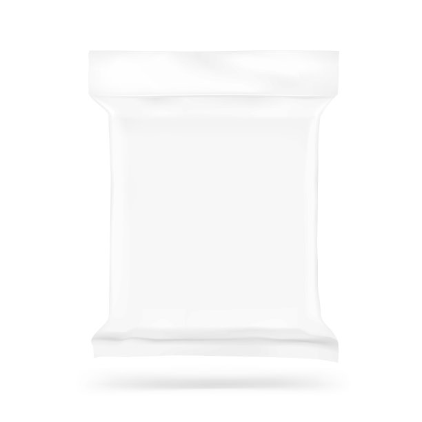 塑料袋模型。矢量插图孤立在白色背景上。图片下载