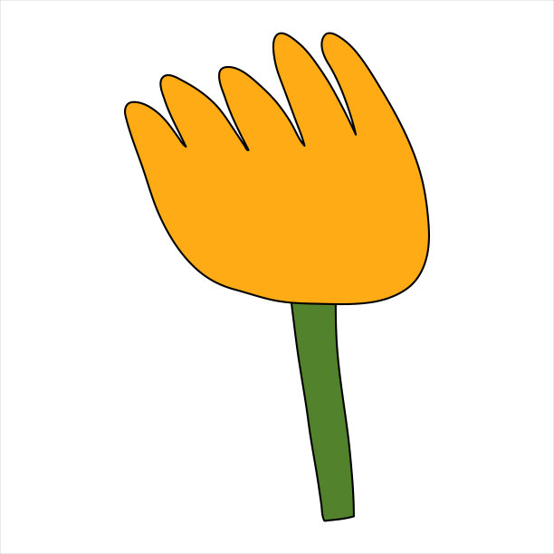 矢量复古彩虹嬉皮花。迷幻隔离复古植物。怀旧60年代，70年代，80年代的时髦时髦。纹身模板和元素打印。童心花有机标志。绘图仪轮廓图片下载