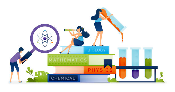 教育说明学习知识，重点是实践和科学证据的教学成果在学校。登陆页面，网页，网站，横幅，广告，卡片，应用程序，小册子，传单图片下载