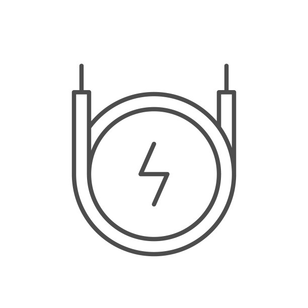 电线线条轮廓图标图片下载