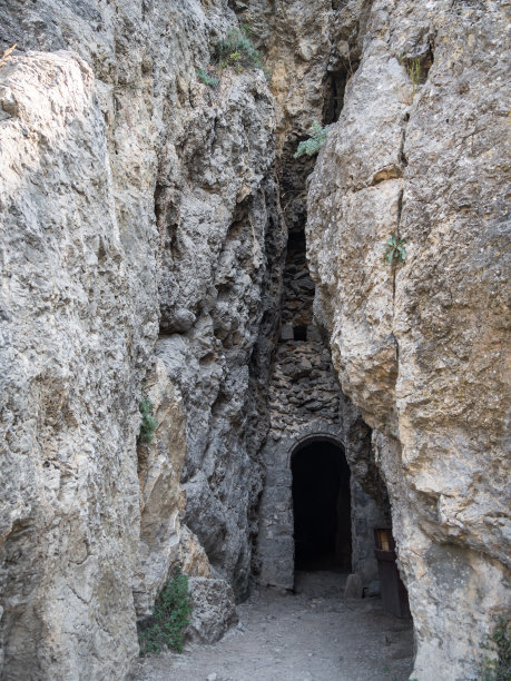 克里米亚山区的古老建筑图片下载