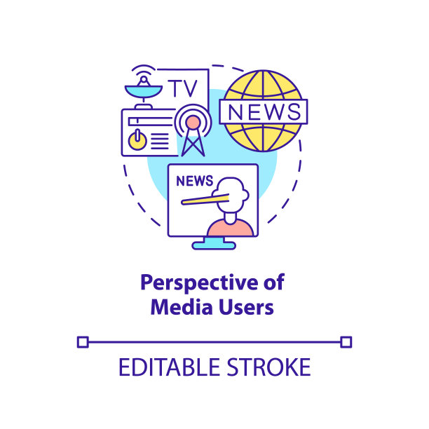 透视媒体用户概念图标图片下载