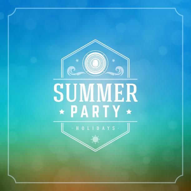 暑假排印标签设计在垃圾纹理纸背景。图片下载