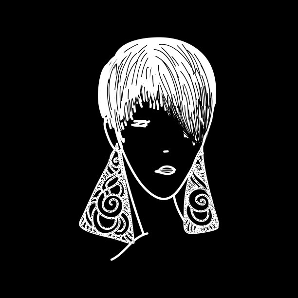 面对艺术画图片下载