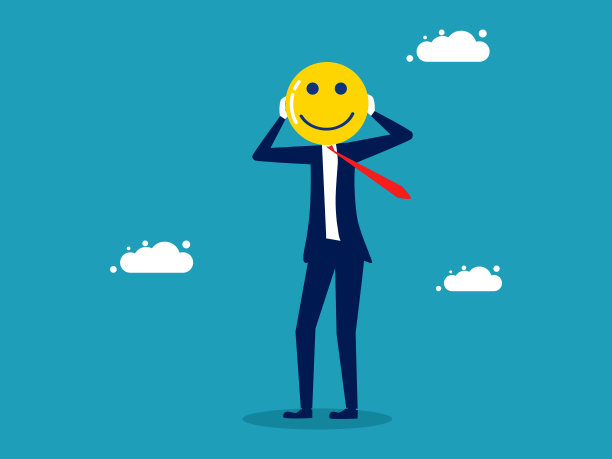 乐观或积极的思想。平衡快乐和悲伤图片下载