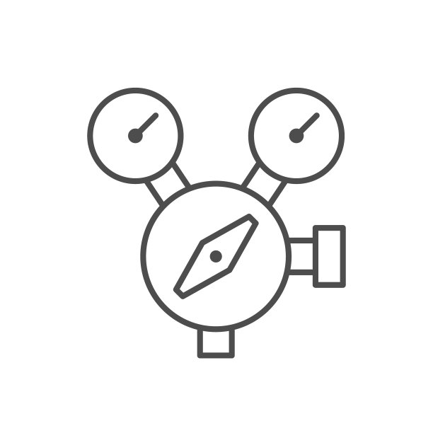 焊接调压器管路图标图片下载