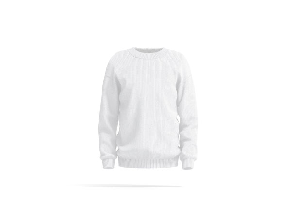 空白白色针织毛衣模型，前视图图片下载