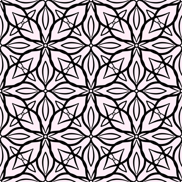 抽象无缝图案与马赛克图案瓷砖装饰花边点缀。纹理印刷，织物，纺织品，壁纸。图片下载