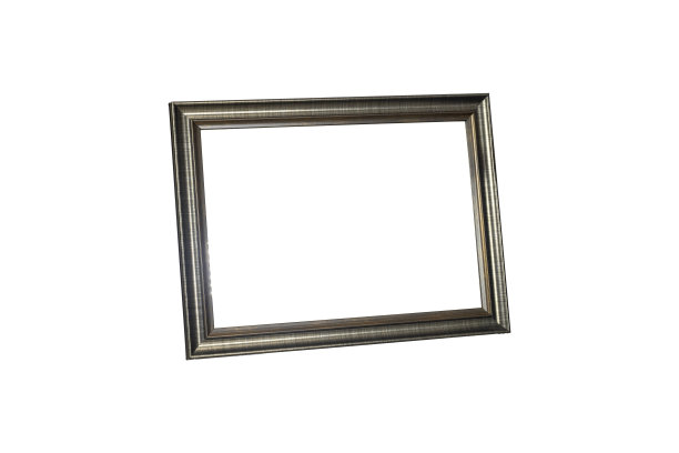 空木华丽的相框照片孤立在白色背景图片下载