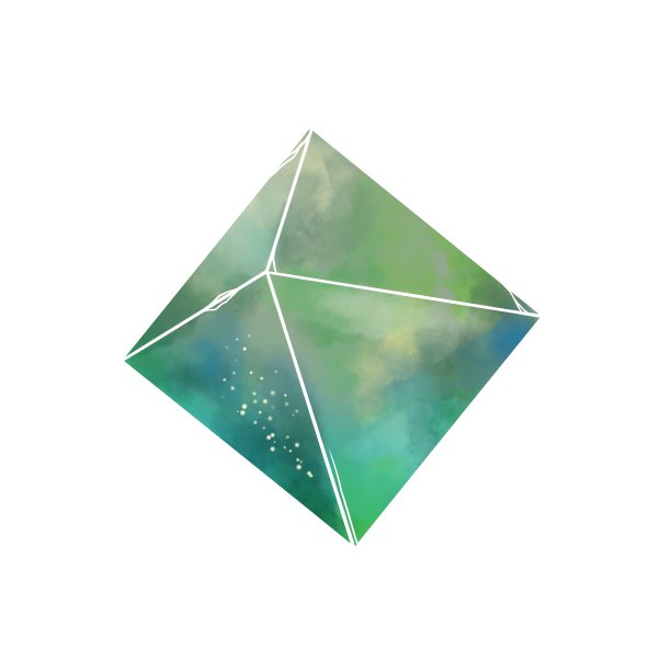 美丽的矿物矿石水彩风格图片下载