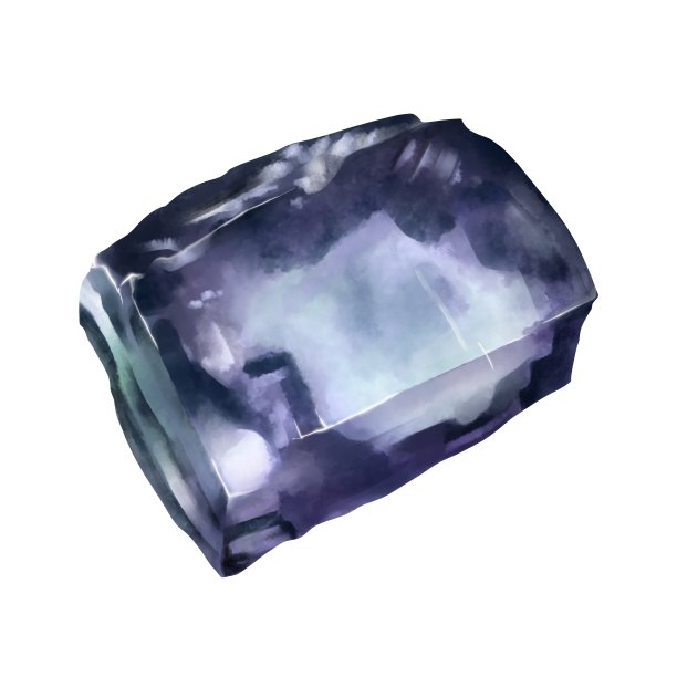 美丽的矿物矿石水彩风格图片下载