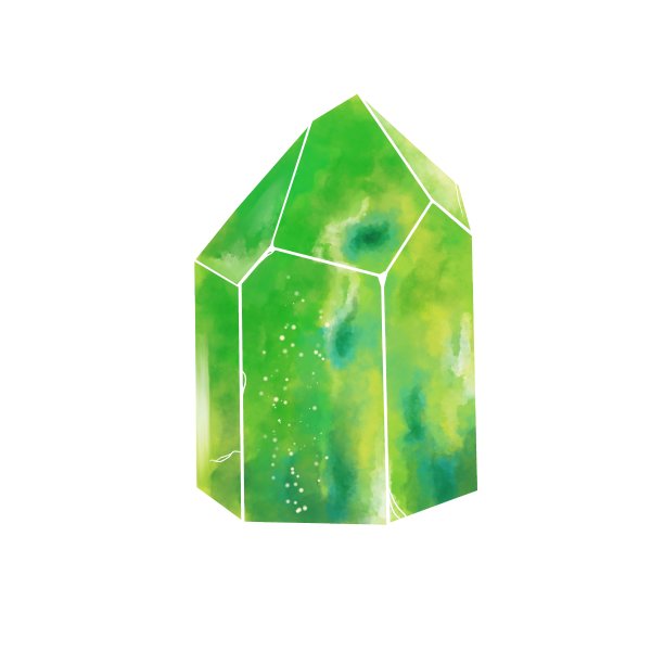 美丽的矿物矿石水彩风格图片下载