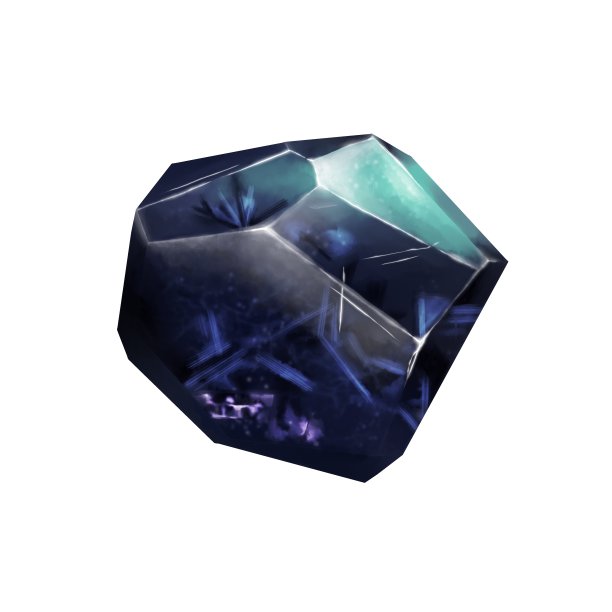 美丽的矿物矿石水彩风格图片下载