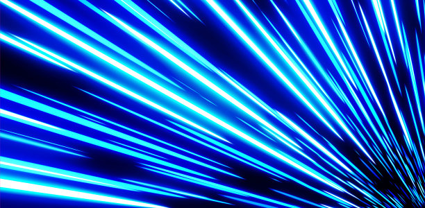 径向光。数字空间。高速，声速，背景具有速度感。技术。图片下载