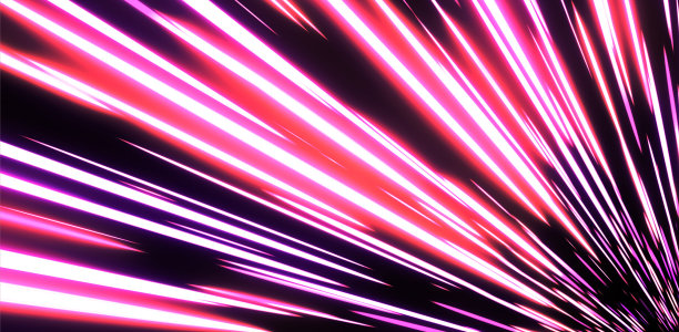 径向光。数字空间。高速，声速，背景具有速度感。技术。图片下载
