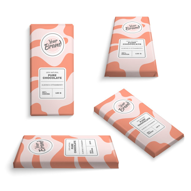 逼真的巧克力棒套装图片下载