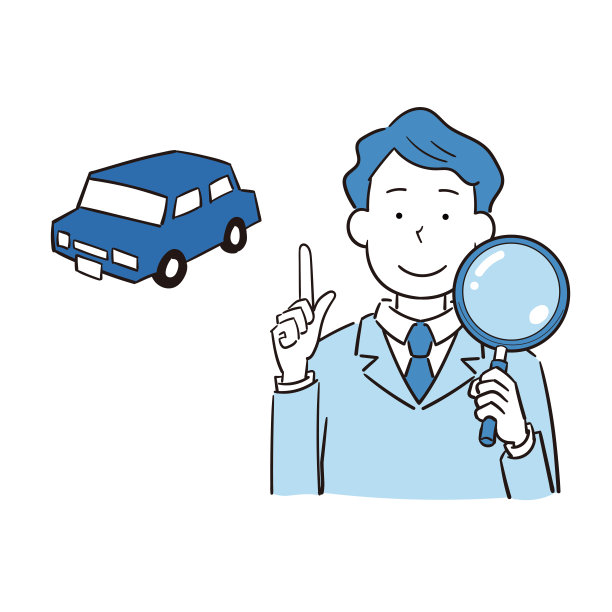 一个男人在检查一辆车图片下载