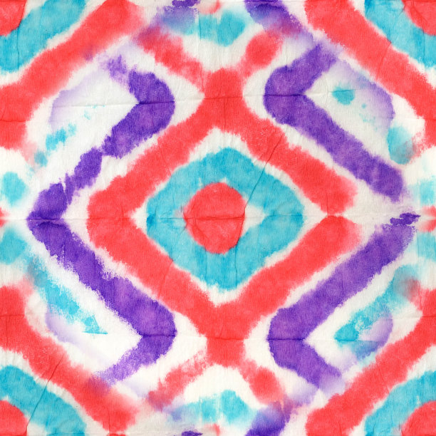 白色无缝民族绘画艺术。部落点缀背景。生机勃勃的艺术民族艺术图案。彩色扎染纸图片下载