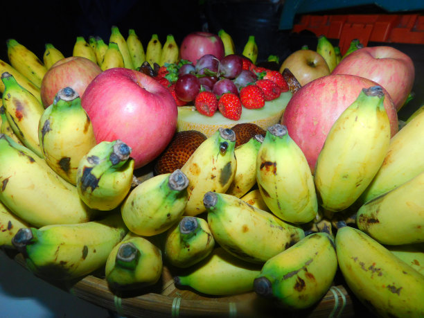 水果创造物排列整齐图片下载