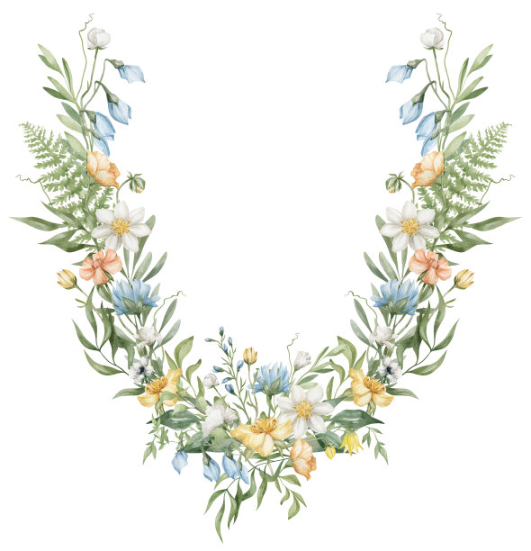 水彩植物图片下载