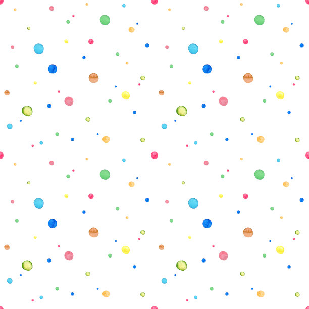 抽象水彩点无缝图案。明亮的颜色。夏季风格背景。色彩鲜艳的色斑。图片下载