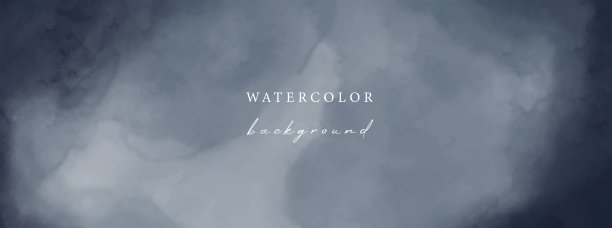 矢量蓝色水彩通用背景图片下载