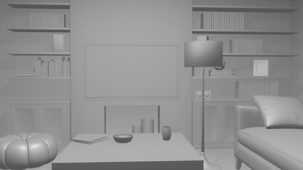 白色客厅图片下载