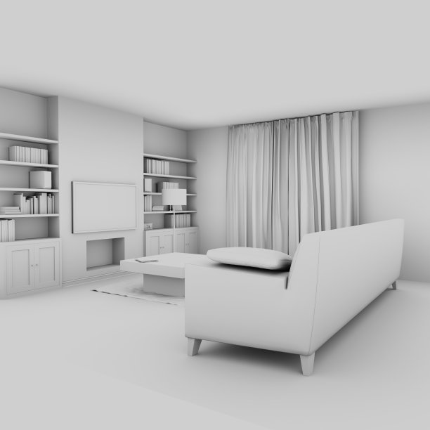 白色客厅图片下载