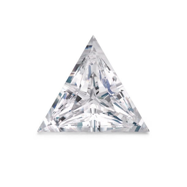 三角形万亿钻石在白色背景图片下载