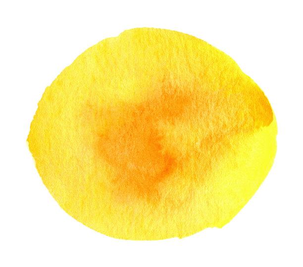 抽象的黄色水彩斑点图片下载