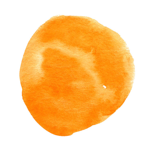 抽象的橙色水彩斑点图片下载